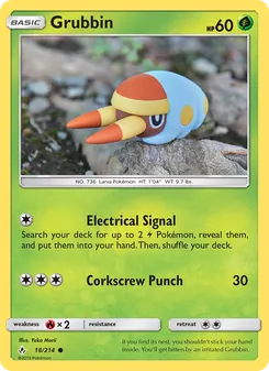 Grubbin card from Unbroken Bonds, number 18/214