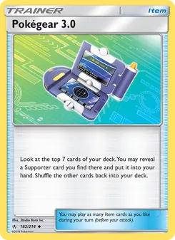 Pokégear 3.0 card from Unbroken Bonds, number 182/214