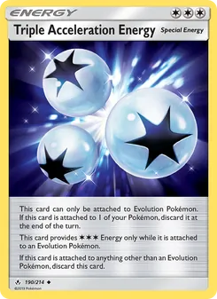 Triple Acceleration Energy card from Unbroken Bonds, number 190/214