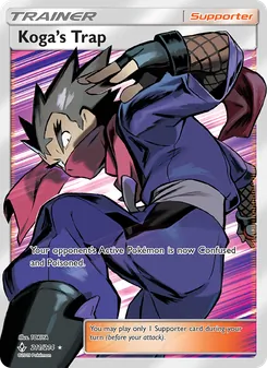 Koga’s Trap card from Unbroken Bonds, number 211/214