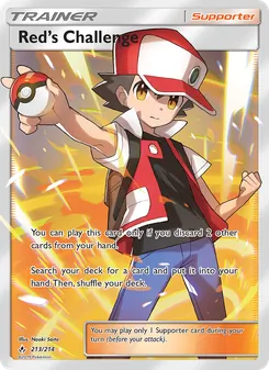 Red’s Challenge card from Unbroken Bonds, number 213/214