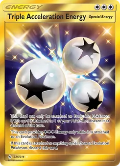 Triple Acceleration Energy card from Unbroken Bonds, number 234/214
