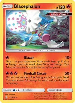 Blacephalon card from Unbroken Bonds, number 32/214