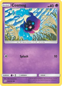 Cosmog card from Unified Minds, number 100/236