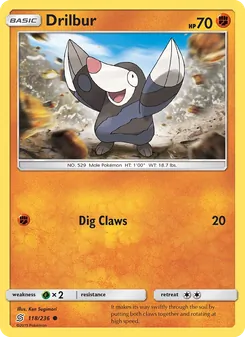 Drilbur card from Unified Minds, number 118/236