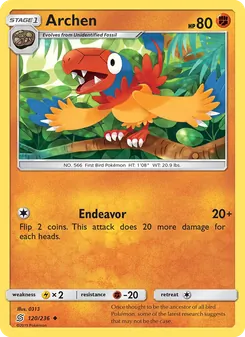 Archen card from Unified Minds, number 120/236