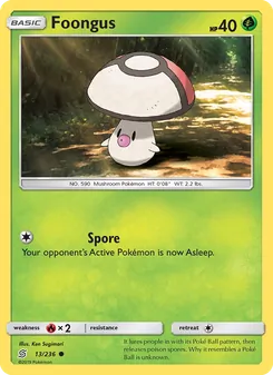 Foongus card from Unified Minds, number 13/236