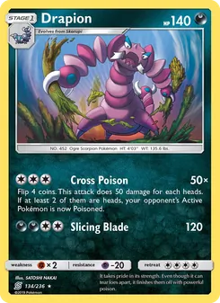 Drapion card from Unified Minds, number 134/236