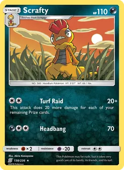 Scrafty card from Unified Minds, number 138/236