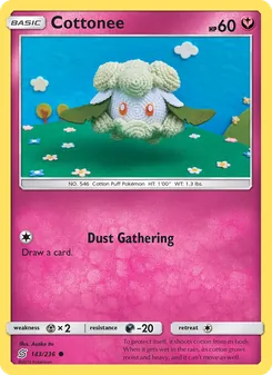 Cottonee card from Unified Minds, number 143/236