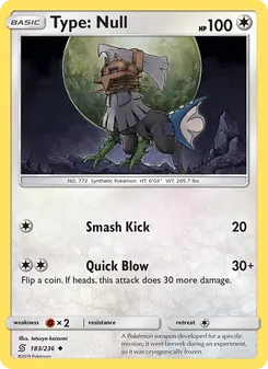 Type: Null card from Unified Minds, number 183/236