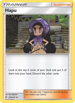 Hapu card from Unified Minds, number 200/236