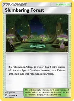 Slumbering Forest card from Unified Minds, number 207/236