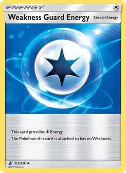 Weakness Guard Energy card from Unified Minds, number 213/236