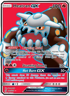 Heatran GX card from Unified Minds, number 216/236