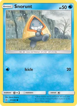 Snorunt card from Unified Minds, number 37/236