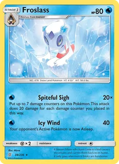 Froslass card from Unified Minds, number 38/236