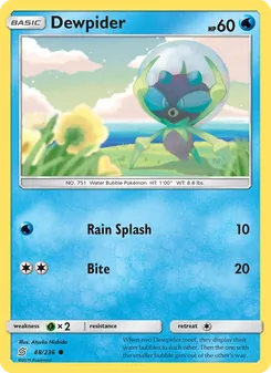 Dewpider card from Unified Minds, number 48/236