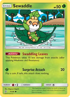 Sewaddle card from Unified Minds, number 7/236
