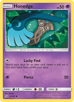 Honedge card from Unified Minds, number 92/236