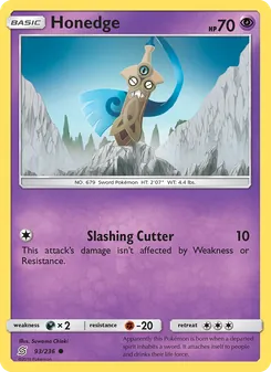 Honedge card from Unified Minds, number 93/236