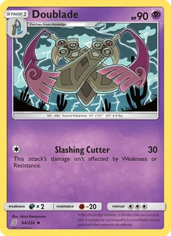 Doublade card from Unified Minds, number 94/236