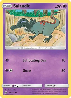 Salandit card from Unified Minds, number 98/236