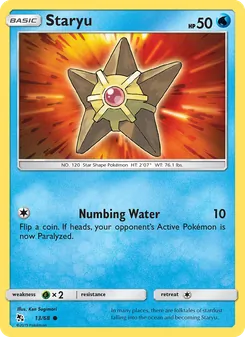 Staryu card from Hidden Fates, number 13/68