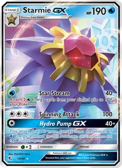 Starmie GX card from Hidden Fates, number 14/68