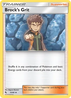 Brock’s Grit card from Hidden Fates, number 53/68