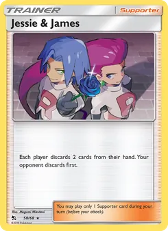 Jessie & James card from Hidden Fates, number 58/68
