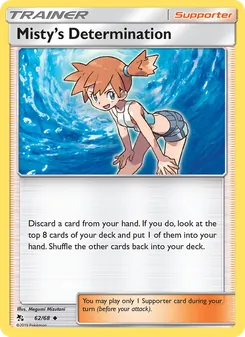 Misty’s Determination card from Hidden Fates, number 62/68
