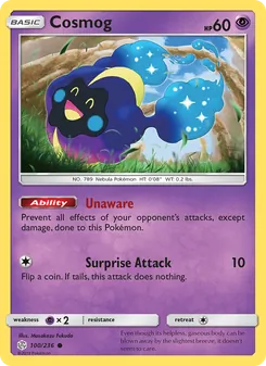 Cosmog card from Cosmic Eclipse, number 100/236