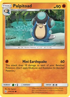 Palpitoad card from Cosmic Eclipse, number 116/236