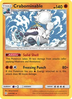 Crabominable card from Cosmic Eclipse, number 122/236