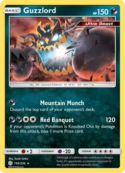 Guzzlord card from Cosmic Eclipse, number 136/236