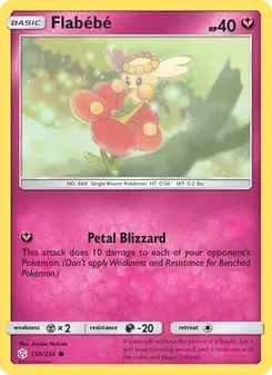 Flabébé card from Cosmic Eclipse, number 150/236