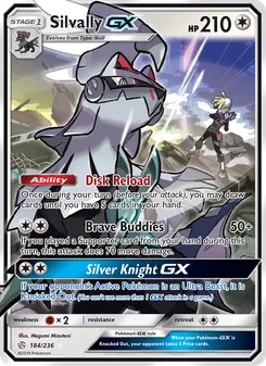 Silvally GX card from Cosmic Eclipse, number 184/236
