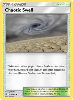 Chaotic Swell card from Cosmic Eclipse, number 187/236