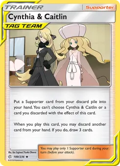 Cynthia & Caitlin card from Cosmic Eclipse, number 189/236