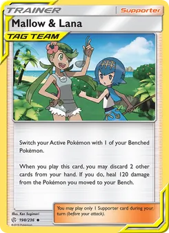 Mallow & Lana card from Cosmic Eclipse, number 198/236