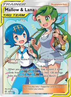 Mallow & Lana card from Cosmic Eclipse, number 231/236