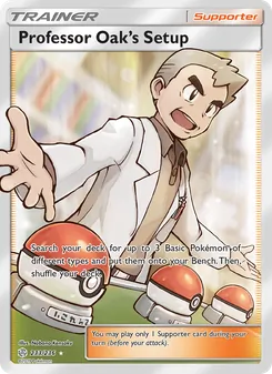 Professor Oak’s Setup card from Cosmic Eclipse, number 233/236