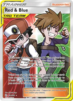 Red & Blue card from Cosmic Eclipse, number 234/236