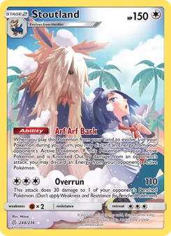 Stoutland card from Cosmic Eclipse, number 248/236