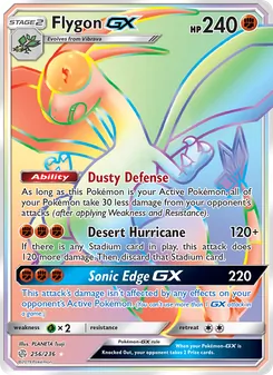Flygon GX card from Cosmic Eclipse, number 256/236