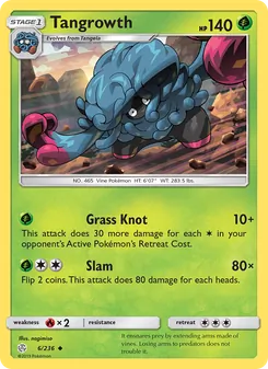 Tangrowth card from Cosmic Eclipse, number 6/236