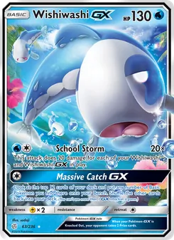Wishiwashi GX card from Cosmic Eclipse, number 63/236