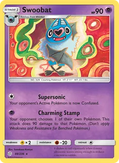 Swoobat card from Cosmic Eclipse, number 88/236