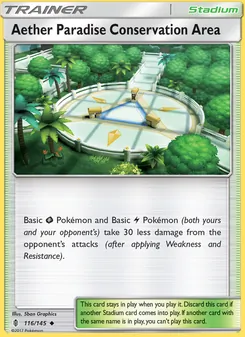 Aether Paradise Conservation Area card from Guardians Rising, number 116/145